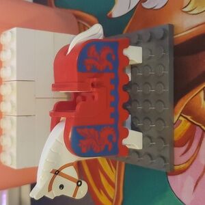 (C11/4-2) LEGO 1x B Ware Saddle Cloth with Horse Knight Castle Horse 6085 6086